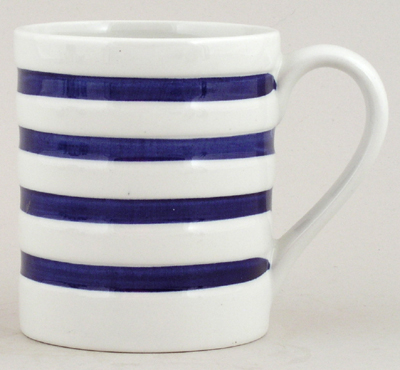 Mug Hooped Dark Blue